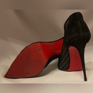 Christian Louboutin Black Lace up pumps